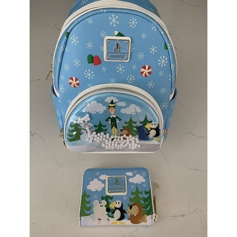 Loungefly Elf Buddy & Friends Mini Backpack And Wallet Set